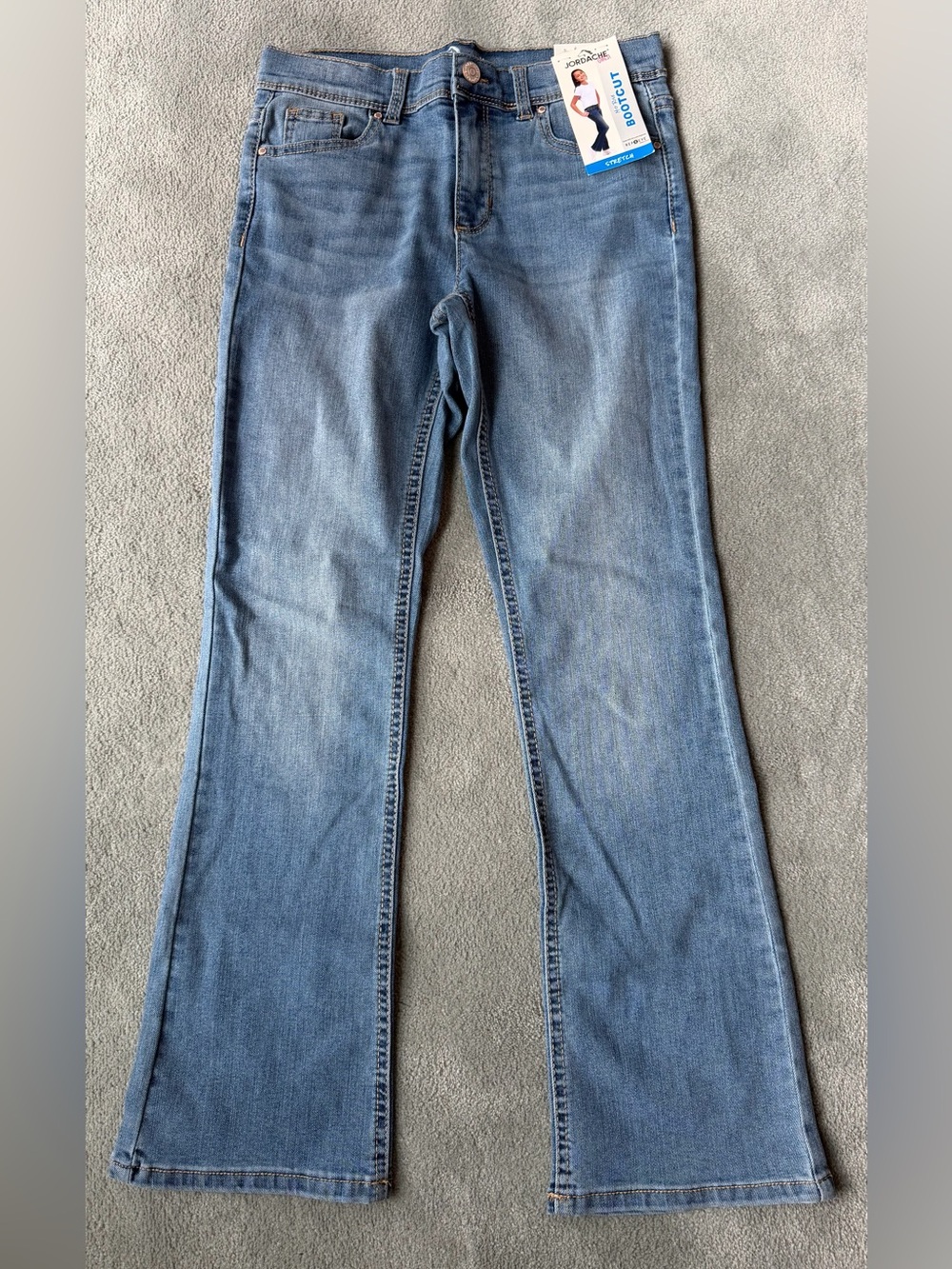 Girl’s Jordache Medium Blue Mid Rise Bootcut Stretch Jeans